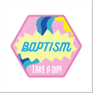 Baptism Patch -- Pink Posters and Art